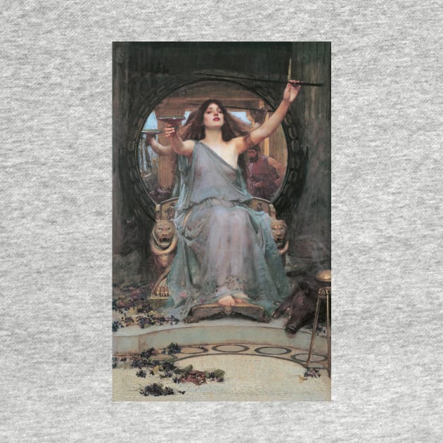 Circe Offering the Cup to Odysseus by John William Waterhouse by Classic Art Stall